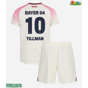 Bayer Leverkusen Malik Tillman #10 Bortaställ Barn 2025-26 Kortärmad (+ Korta byxor)
